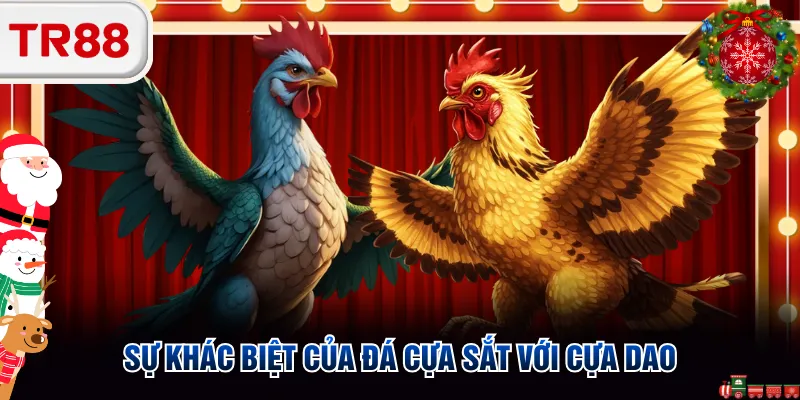 Sự khác biệt của đá cựa sắt với cựa dao