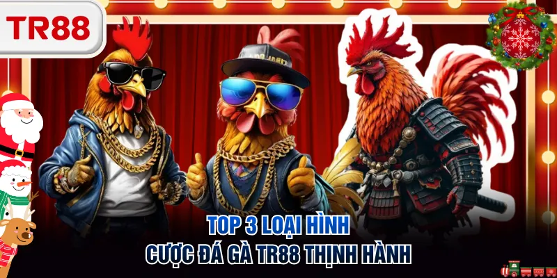 Top 3 loại hình cược đá gà TR88 thịnh hành