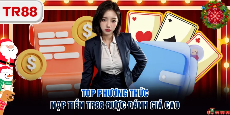 Top phương thức nạp tiền TR88 được đánh giá cao